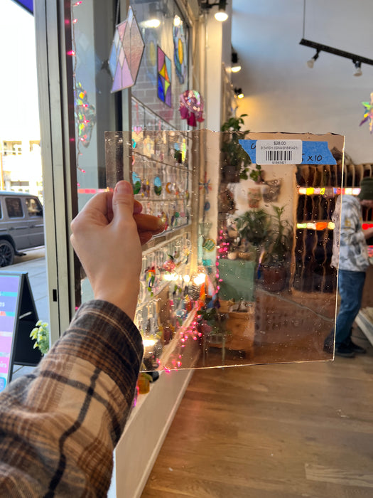 Champagne Transparent German New Antique Sheet Glass Spectrum