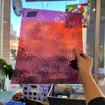 Light Purple Rough Rolled Oceanside Fusible 96 COE (142RR-F) Sheet Glass Colorado Glassworks