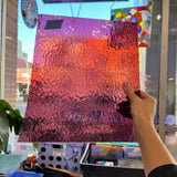 Light Purple Rough Rolled Oceanside Fusible 96 COE (142RR-F) Sheet Glass Colorado Glassworks