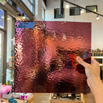 Light Purple Rough Rolled Oceanside Fusible 96 COE (142RR-F) Sheet Glass Colorado Glassworks
