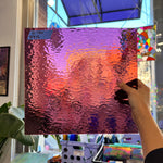 Light Purple Rough Rolled Oceanside Fusible 96 COE (142RR-F) Sheet Glass Colorado Glassworks