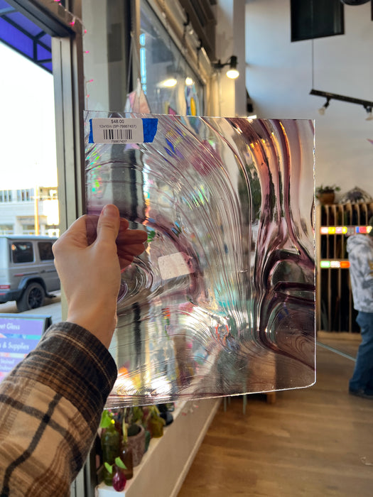 Vintage Purple Baroque Spectrum Sheet Glass Colorado Glass Works