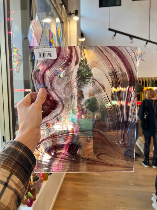 Vintage Purple Baroque Spectrum Sheet Glass Colorado Glass Works