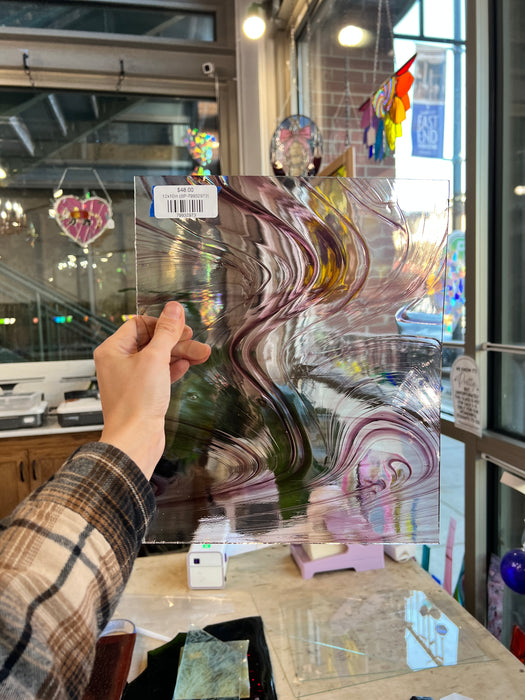 Vintage Purple Baroque Spectrum Sheet Glass Colorado Glass Works 12x10in (SP-79932973)