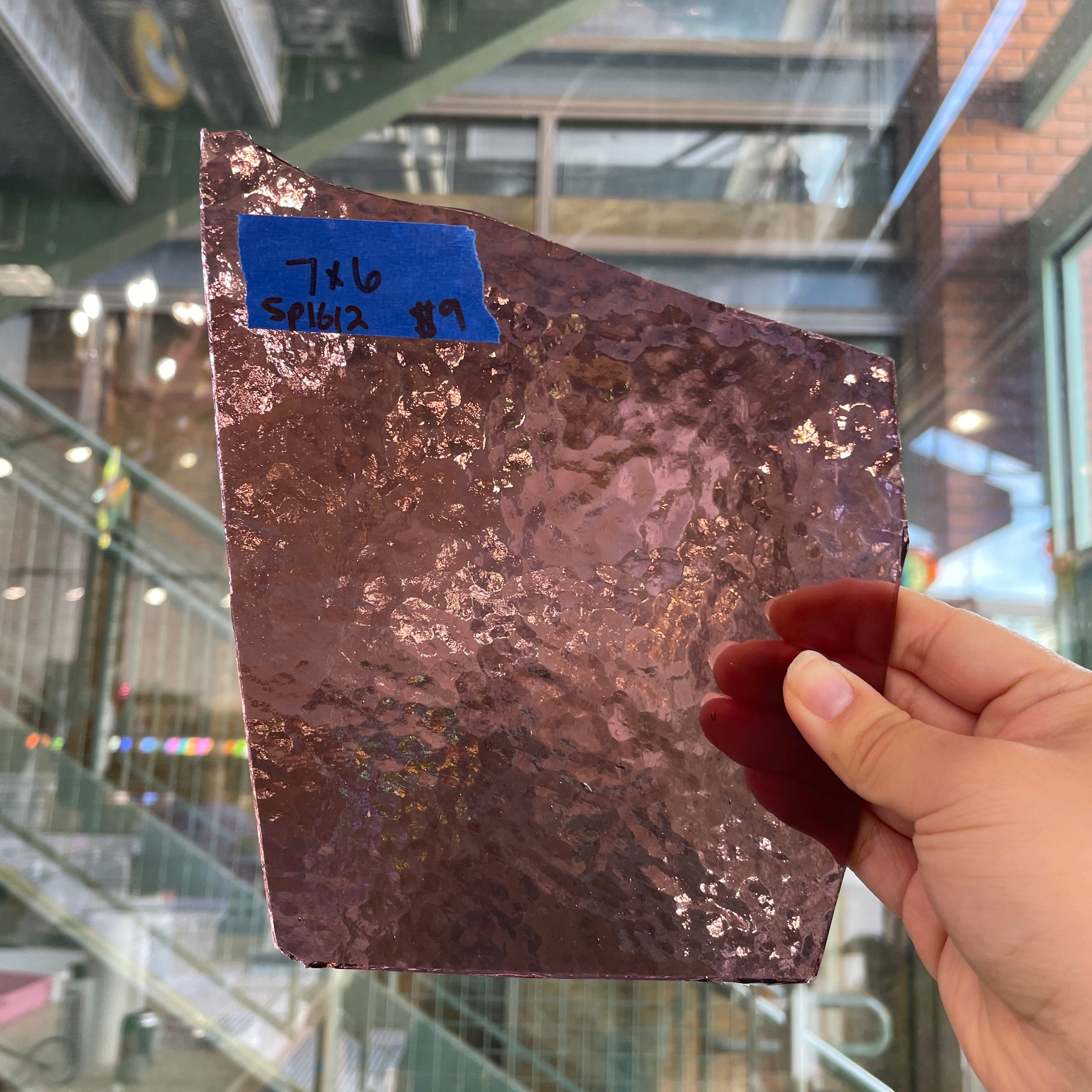 Light Purple Textured Spectrum Sheet Glass Colorado Glassworks