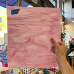Solid Pink Wispy Spectrum Sheet Glass Colorado Glassworks SP1194 (12x10.5in)  