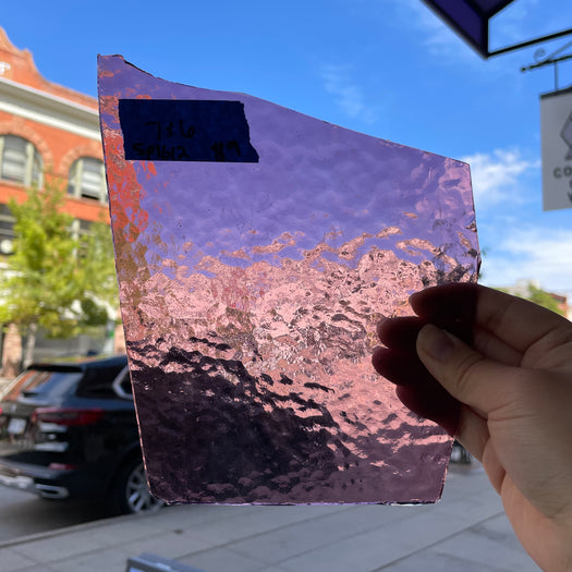 Light Purple Textured Spectrum Sheet Glass Colorado Glassworks