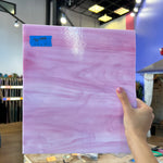 Solid Pink Wispy Spectrum Sheet Glass Colorado Glassworks   