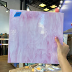 Solid Pink Wispy Spectrum Sheet Glass Colorado Glassworks   