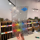 Gray Vintage Glue Chip Sheet Glass Colorado Glassworks CG11 (12x6in)