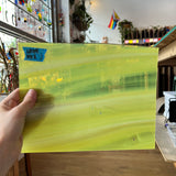 Lamberts Mouth Blown Lamberts Lemon Yellow & White S4 Sheet Glass Colorado Glassworks LA119 (10x8in)  