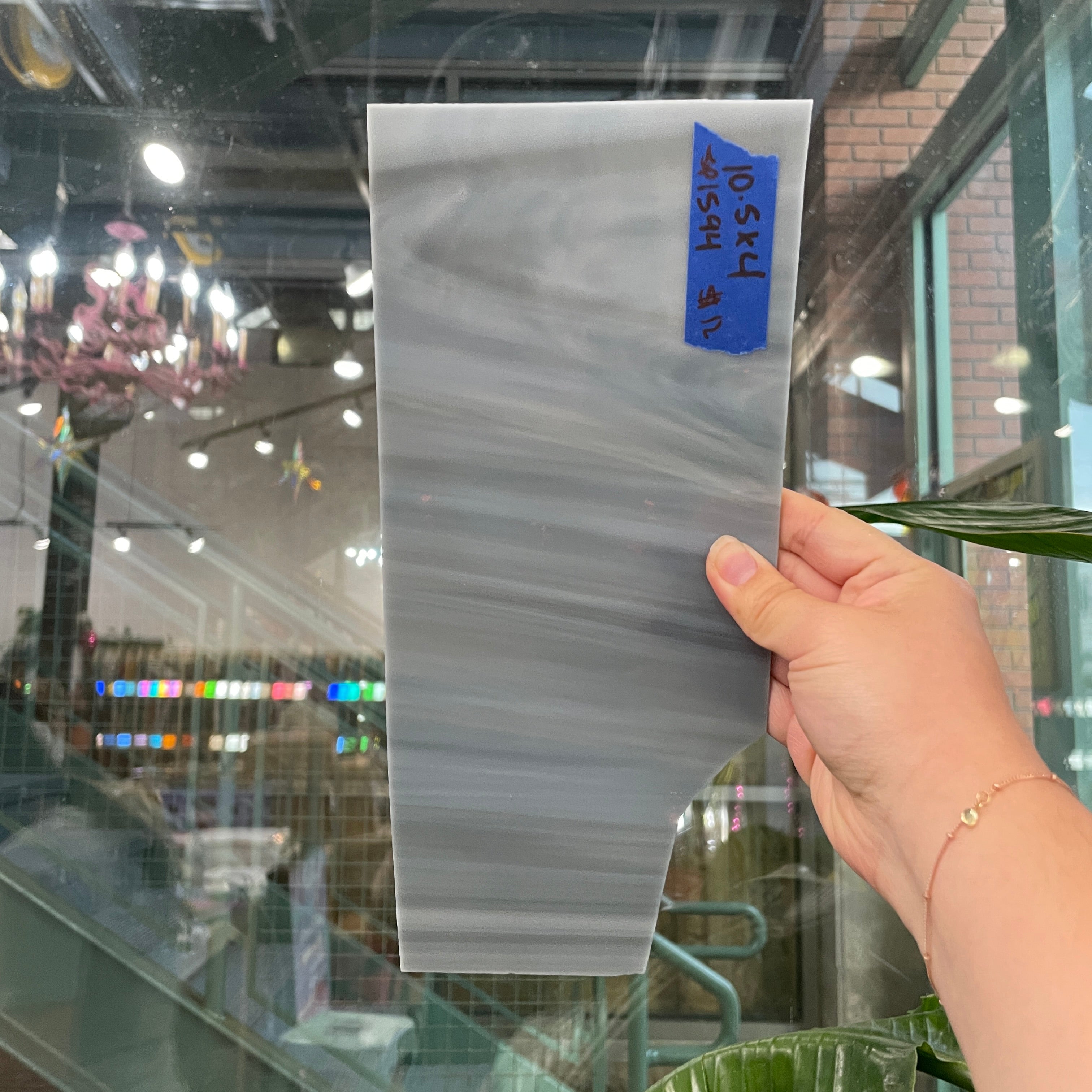 Mixed Gray Opaque Spectrum Sheet Glass Colorado Glass Works SP1594 (10.5x4in)