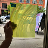 Lamberts Mouth Blown Lamberts Lemon Yellow & White S4 Sheet Glass Colorado Glassworks   