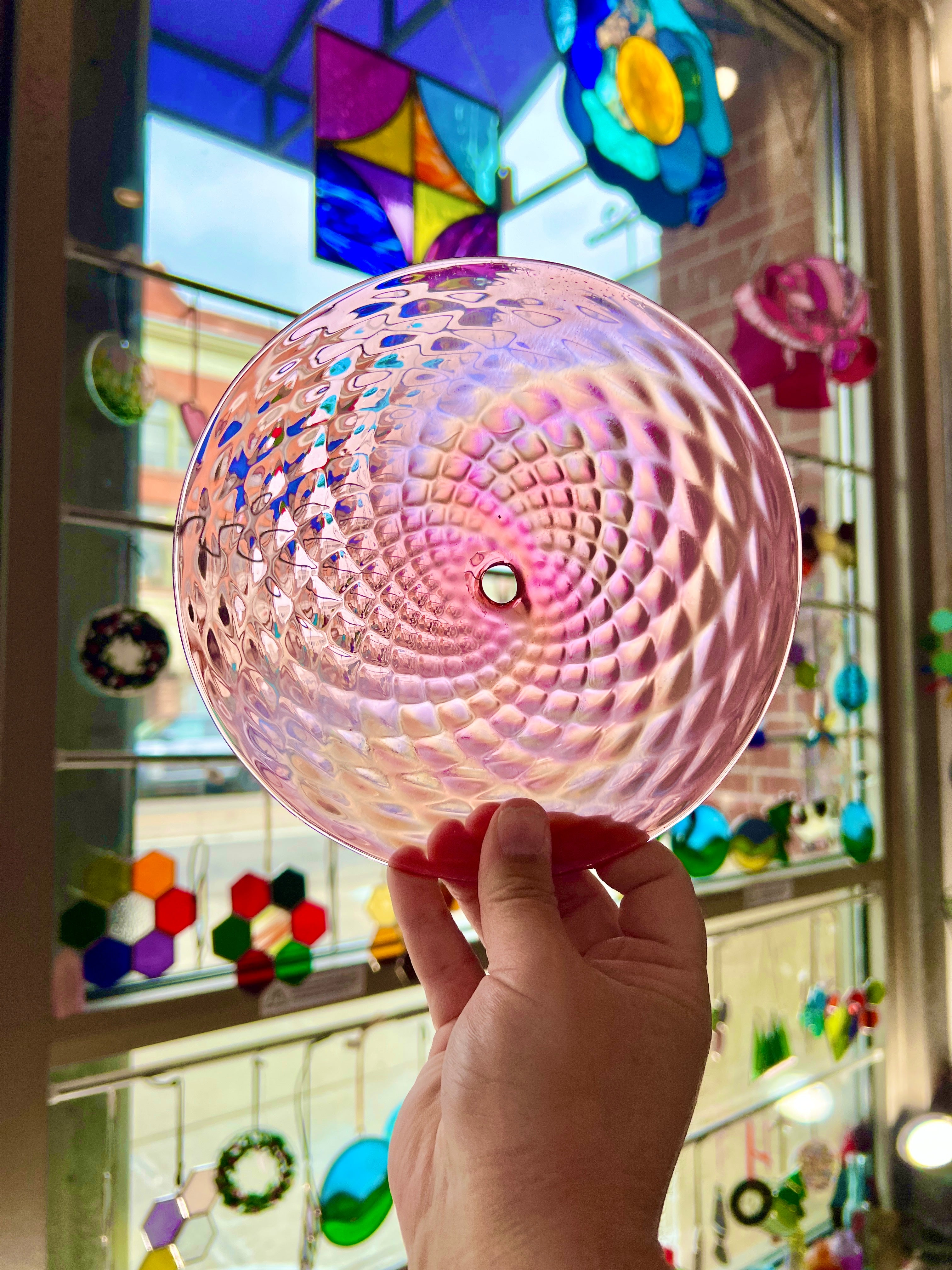 Light Pink Optic (I'm Irid) Colorado Glass Works