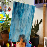Yonder Blue Pearl Opal Oceanside Fusible 96 COE Sheet Glass Colorado Glassworks