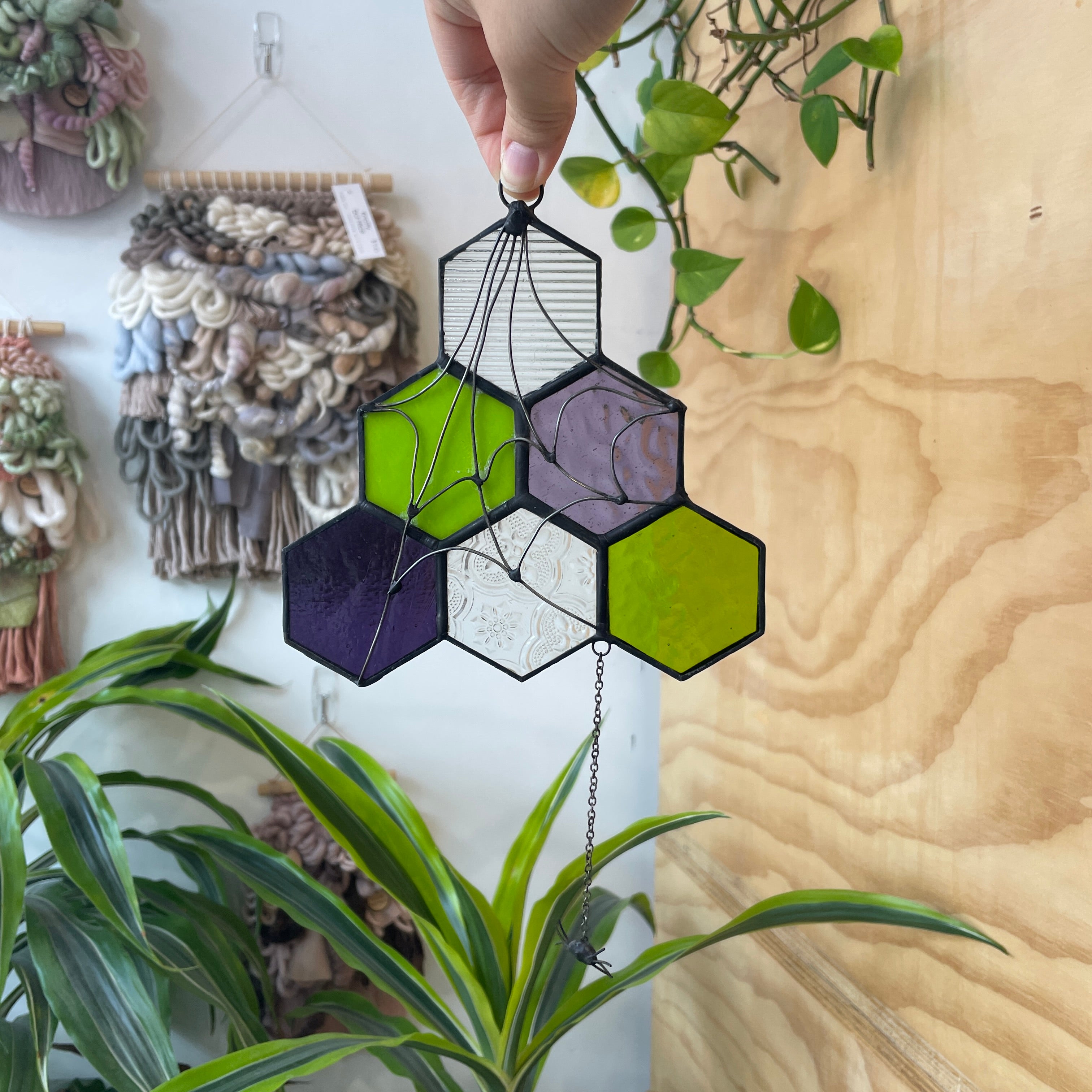 Spooky Spiderweb Honeycomb Colorado Glass Works