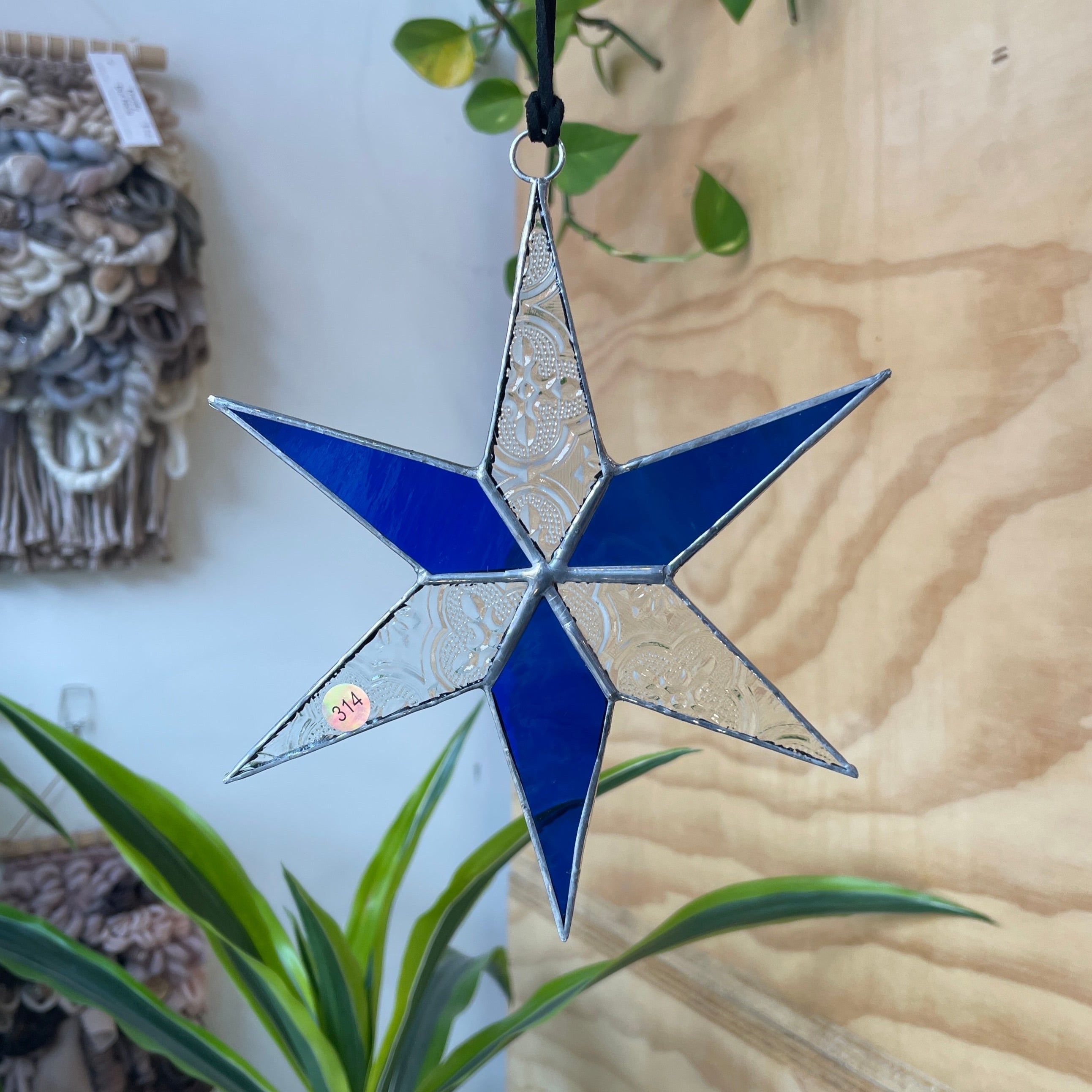 Blue and Clear Star Colorado Glass Works