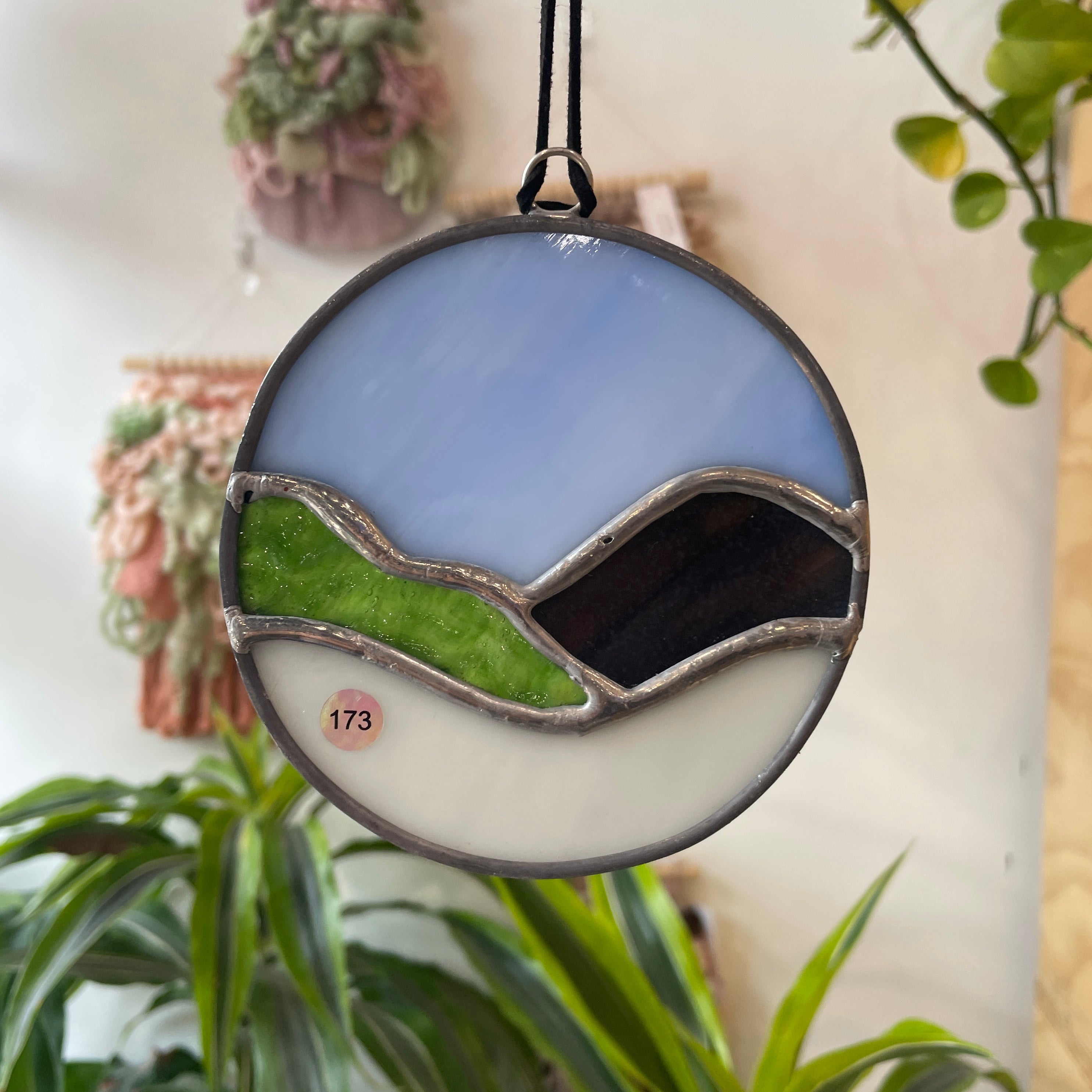 Minier Mountain Scene Colorado Glass Works 173