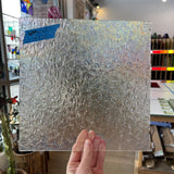 Iridescent Clear Florentine Wissmach Sheet Glass Colorado Glass Works
