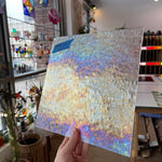 Iridescent Clear Florentine Wissmach Sheet Glass Colorado Glass Works