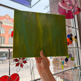 Avocado Opal Wissmach Fusible 96 COE (WI 96 270L) Sheet Glass Colorado Glassworks