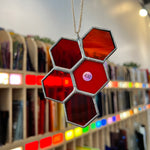 Red Honeycomb Cluster Colorado Glass Works