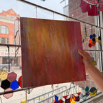 Iridescent Terracotta Mixed Sheet Glass Colorado Glassworks