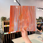 Iridescent Terracotta Mixed Sheet Glass Colorado Glassworks