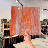 Iridescent Terracotta Mixed Sheet Glass Colorado Glassworks