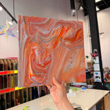 Iridescent Terracotta Mixed Sheet Glass Colorado Glassworks