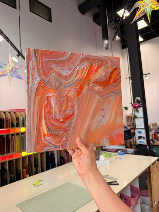 Iridescent Terracotta Mixed Sheet Glass Colorado Glassworks