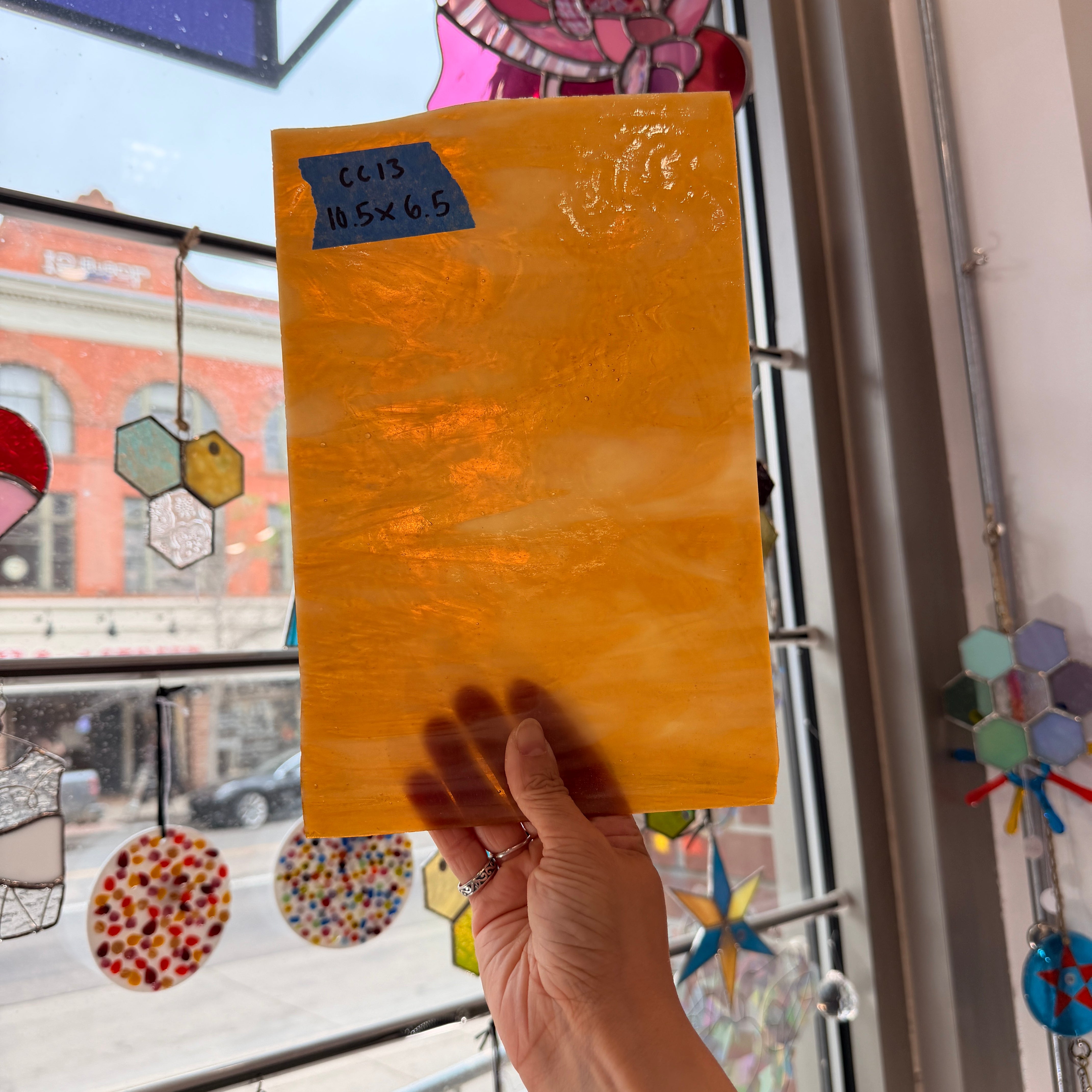 Amber White Youghiogheny Sheet Glass Colorado Glassworks