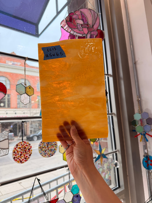 Amber White Youghiogheny Sheet Glass Colorado Glassworks