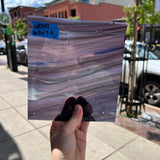 Lamberts Mouth Blown Grey-Violet & Opaque White (S282) Sheet Glass Colorado Glassworks LA207 (6.5x7.5in)  