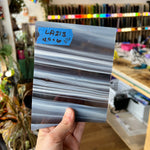 Lamberts Mouth Blown Grey-Violet & Opaque White (S282) Sheet Glass Colorado Glassworks   