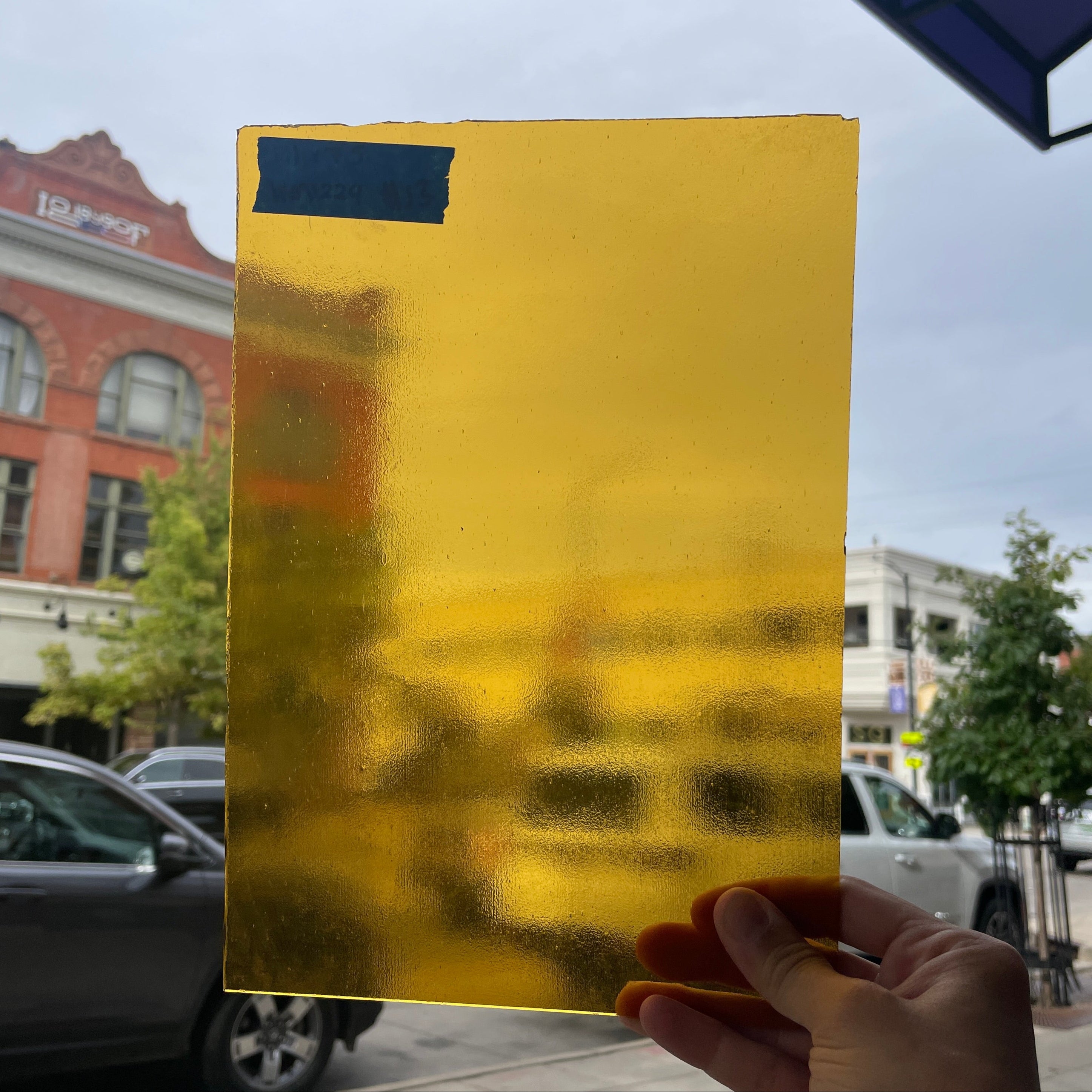 Orange Solid Transparent Wissmach Sheet Glass Colorado Glassworks