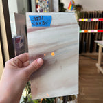 Lamberts Mouth Blown Selenium Red & Opaque White on Clear (Flash Glass) S277 Sheet Glass Colorado Glassworks   