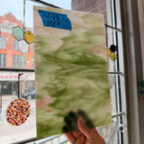 Pink Green White Wispy Kokomo Sheet Glass Colorado Glassworks