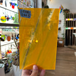 Lamberts Mouth Blown Orange Wispy Specality Sheet Sheet Glass Colorado Glassworks   