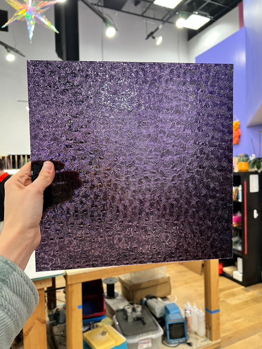 Transparent Purple Florentine Wissmach Sheet Glass Unknown 12x12in (WM-29608506)