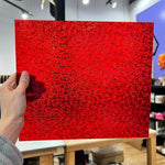 Red/Scarlet Florentine Wissmach (WI 18 FLOR) Sheet Glass Colorado Glassworks