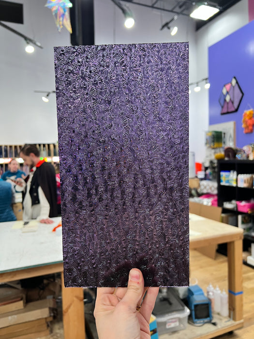 Transparent Purple Florentine Wissmach Sheet Glass Unknown 12x4in (WM-29608503)