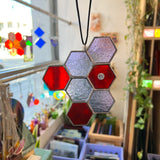 Stained Glass Honeycomb Cluster Colorado Glass Works
