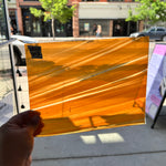 Lamberts Mouth Blown Orange Wispy Specality Sheet Sheet Glass Colorado Glassworks   