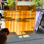 Lamberts Mouth Blown Selenium Red, Orange S26 Sheet Glass Colorado Glassworks   