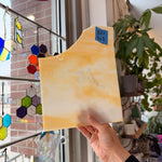 Amber Yellow White Wispy Kokomo