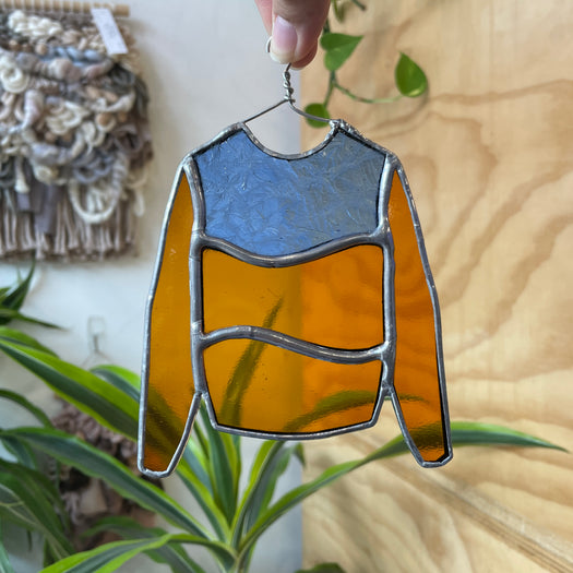 Orange and Blue Ugly Sweater Colorado Glass Works