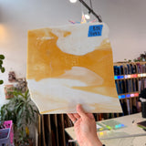 Caramel and White Wispy Mix Sheet Glass Colorado Glassworks