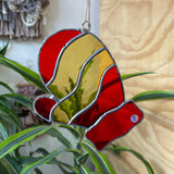Red and Orange Mitten Colorado Glass Works