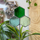 Green Honeycomb Plant Stake